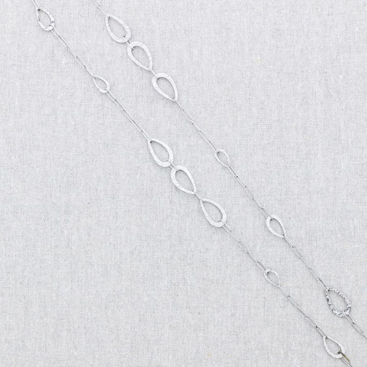 STEEL LINK CHAIN NECKLACE 112CM