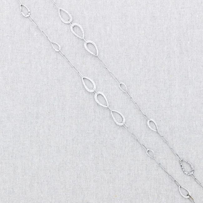COLLAR ACERO CADENA ESLABONES 112CM