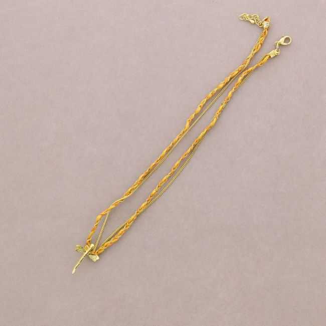 COLLAR GARGANTILLA TRENZADO CADENA