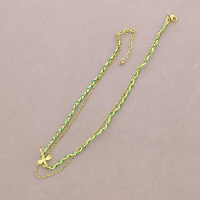 COLLAR GARGANTILLA TRENZADO CADENA