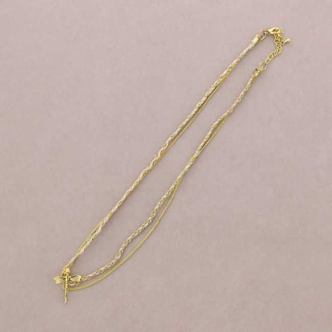 COLLAR GARGANTILLA TRENZADO CADENA
