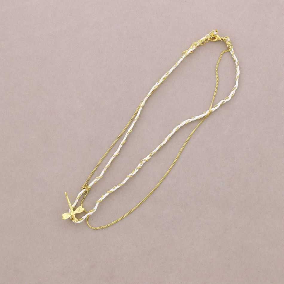 COLLAR GARGANTILLA TRENZADO CADENA