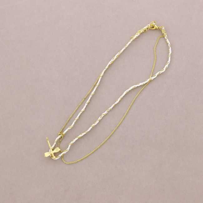 COLLAR GARGANTILLA TRENZADO CADENA