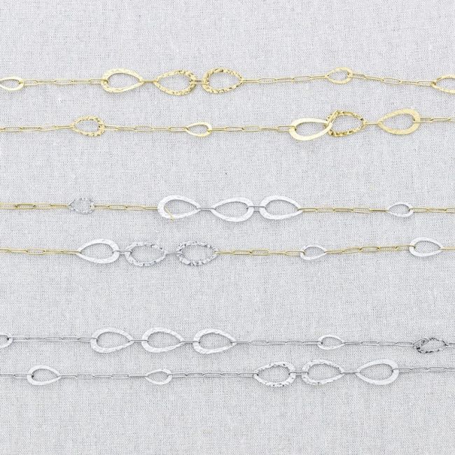 STEEL LINK CHAIN NECKLACE 112CM