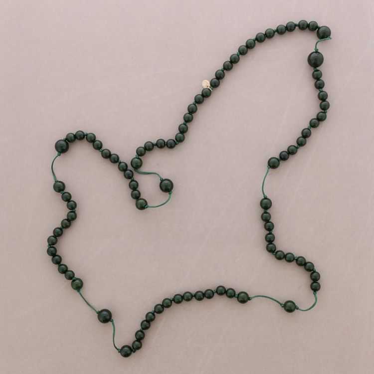 COLLAR LARGO CUENTAS RESINA 120CM 2