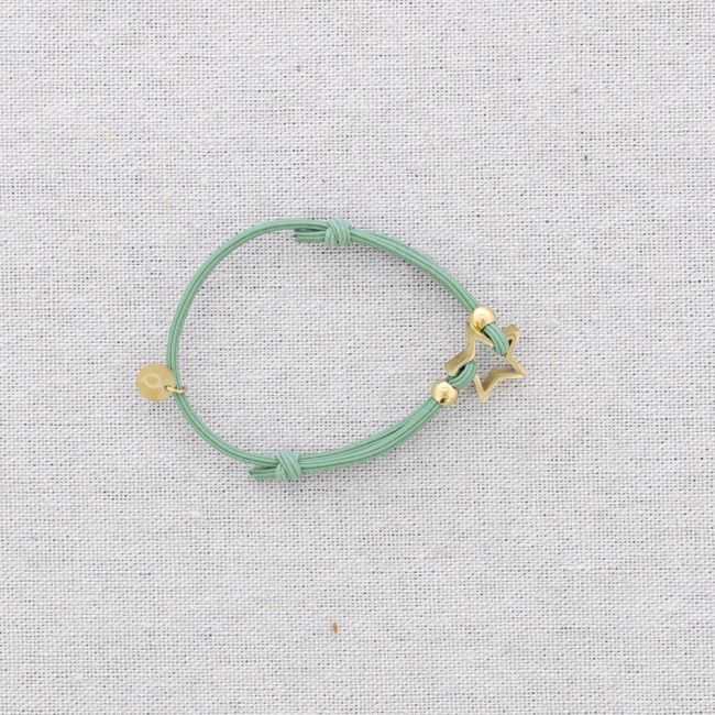 PULSERA ELÁSTICA ACERO AJUSTABLE ESTRELLA
