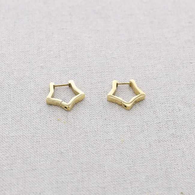 STAR-SHAPED HOOP EARRINGS