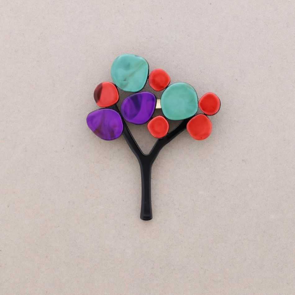 BROCHE ÁRBOL RESINA