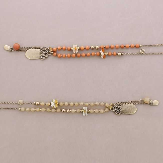 COLLAR LARGO COLG. METAL PIEDRAS