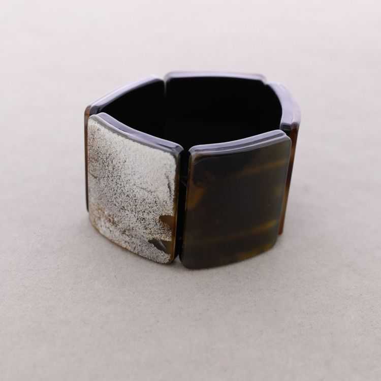 PULSERA ELÁSTICA CUENTAS RESINA