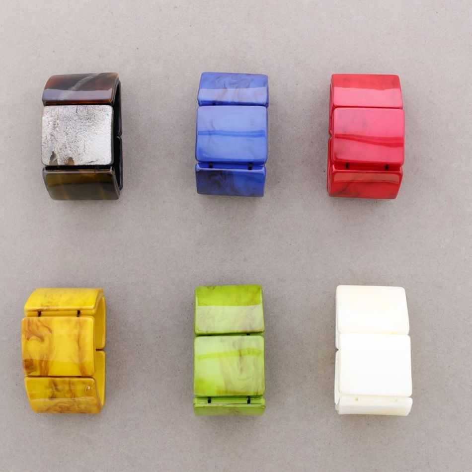 RESIN BEAD ELASTIC BRACELET