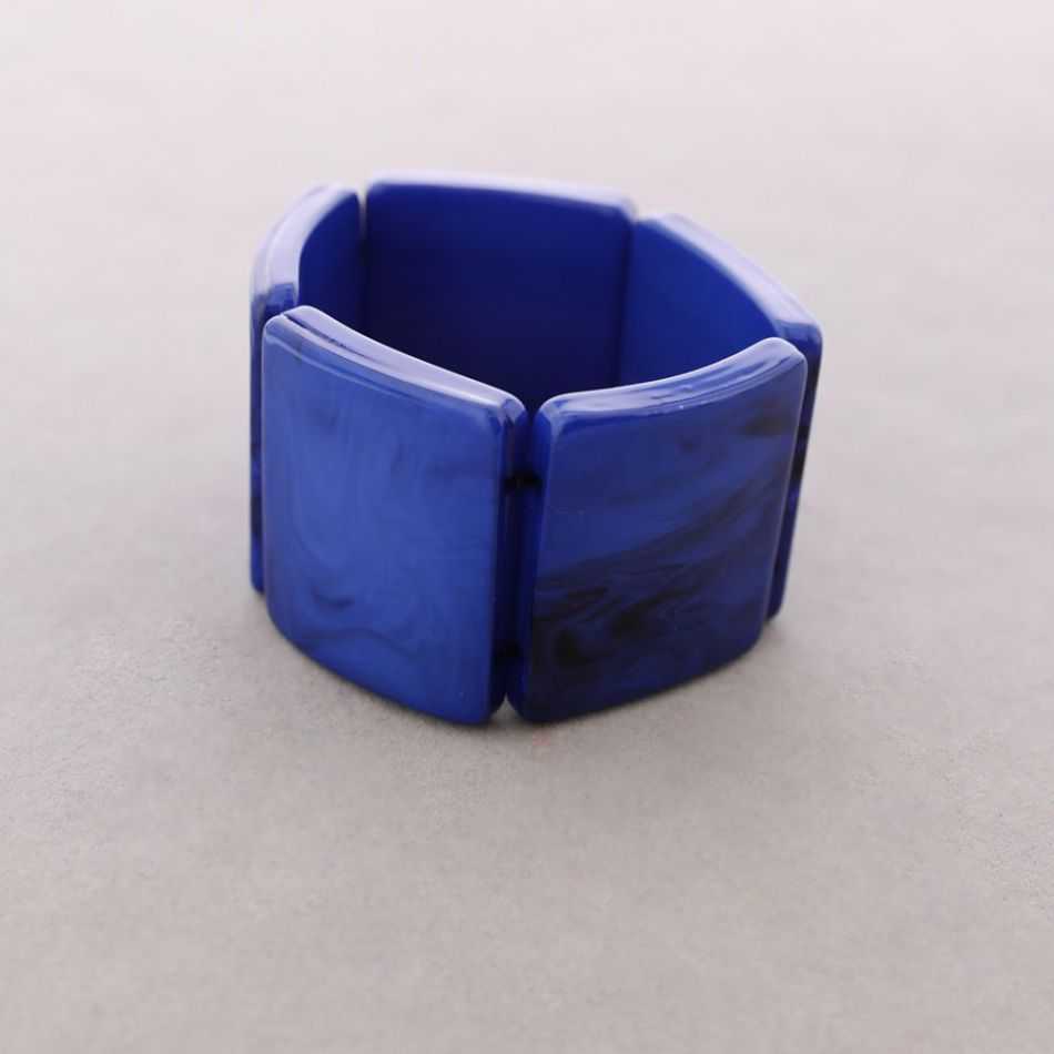PULSERA ELÁSTICA CUENTAS RESINA
