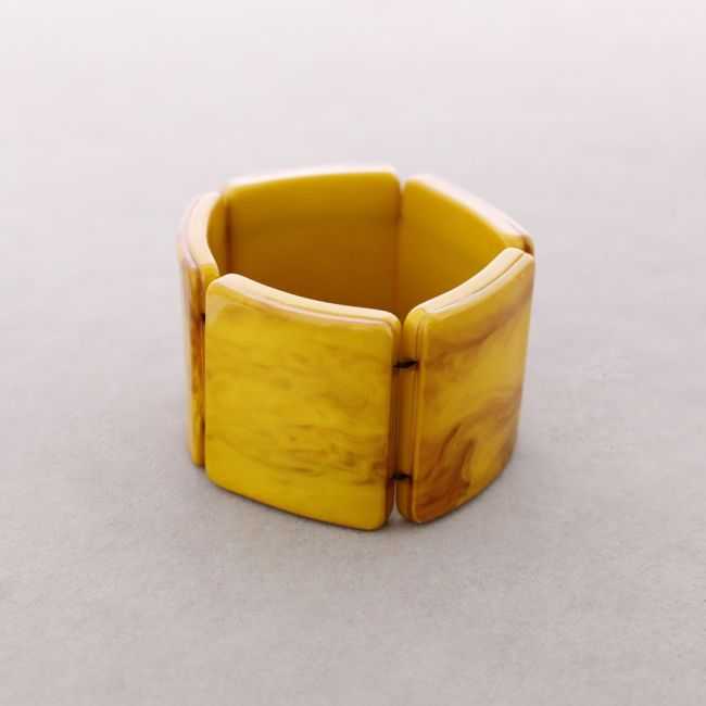RESIN BEAD ELASTIC BRACELET