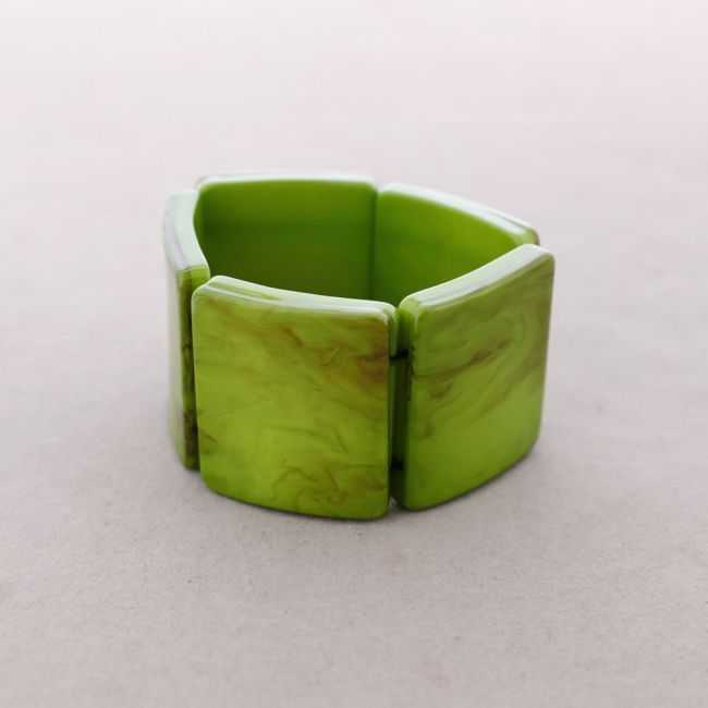 RESIN BEAD ELASTIC BRACELET