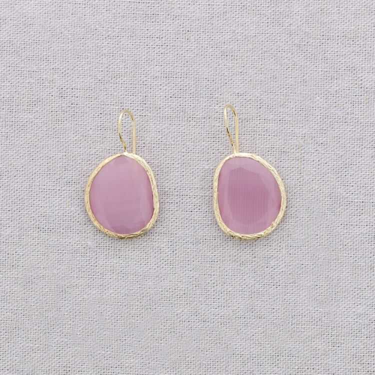 LARGE BRONZE HANGING DROP EARRING