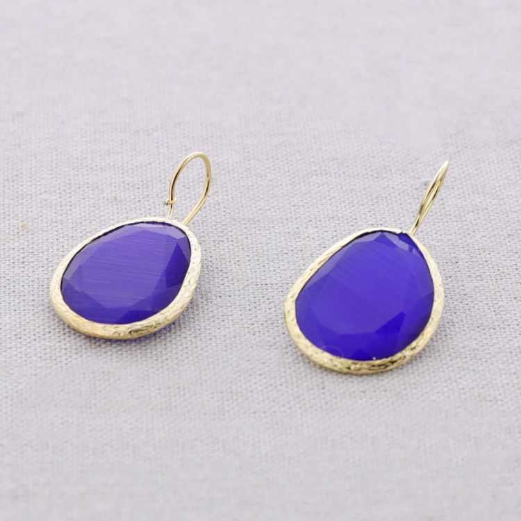 LARGE BRONZE HANGING DROP EARRING 2