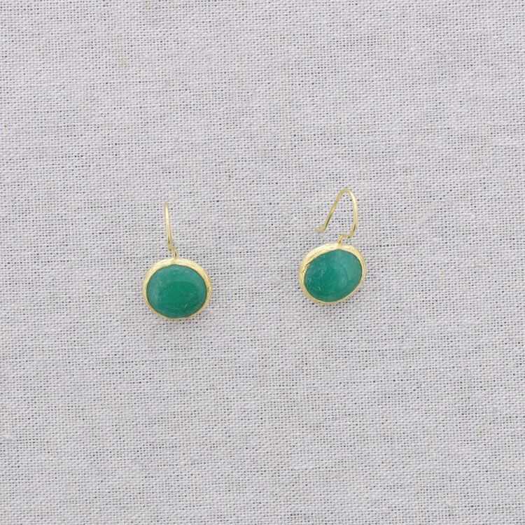 PENDIENTES BRONCE COLGANTE REDONDO 2