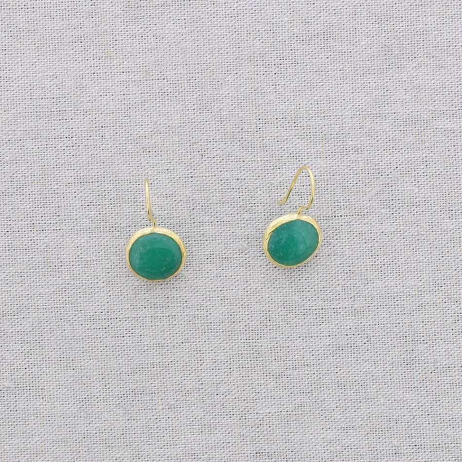 PENDIENTES BRONCE COLGANTE REDONDO