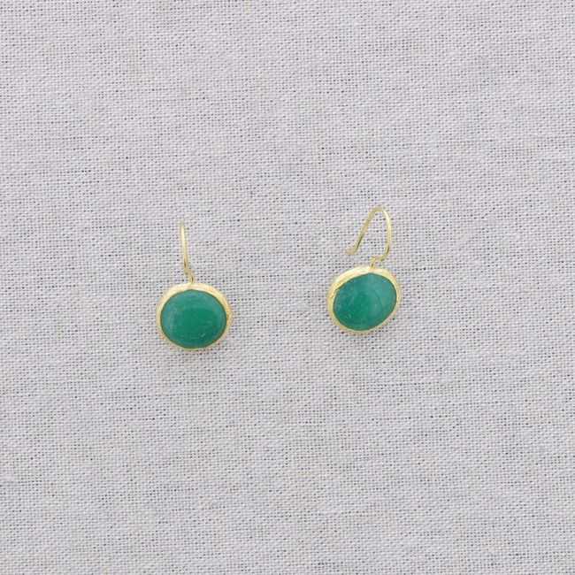 PENDIENTES BRONCE COLGANTE REDONDO