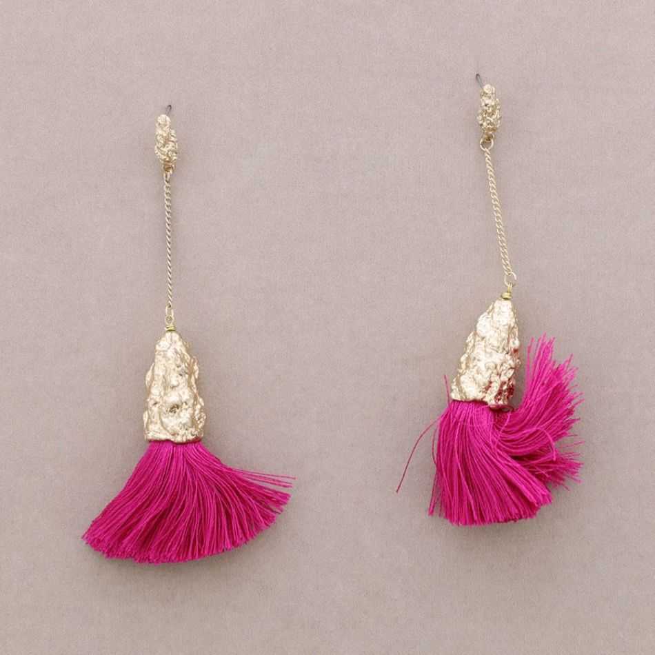 PENDIENTES CADENA COLGANTE FLECO