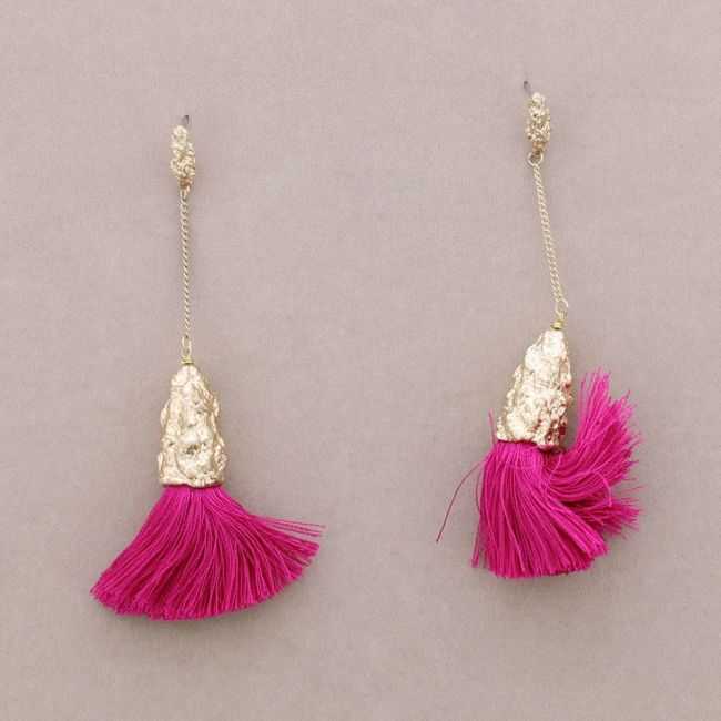 PENDIENTES CADENA COLGANTE FLECO