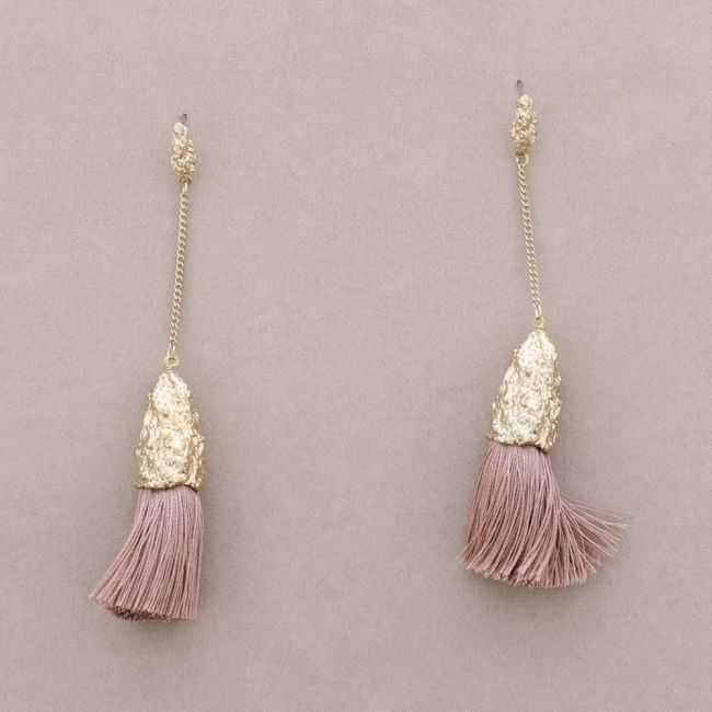 PENDIENTES CADENA COLGANTE FLECO