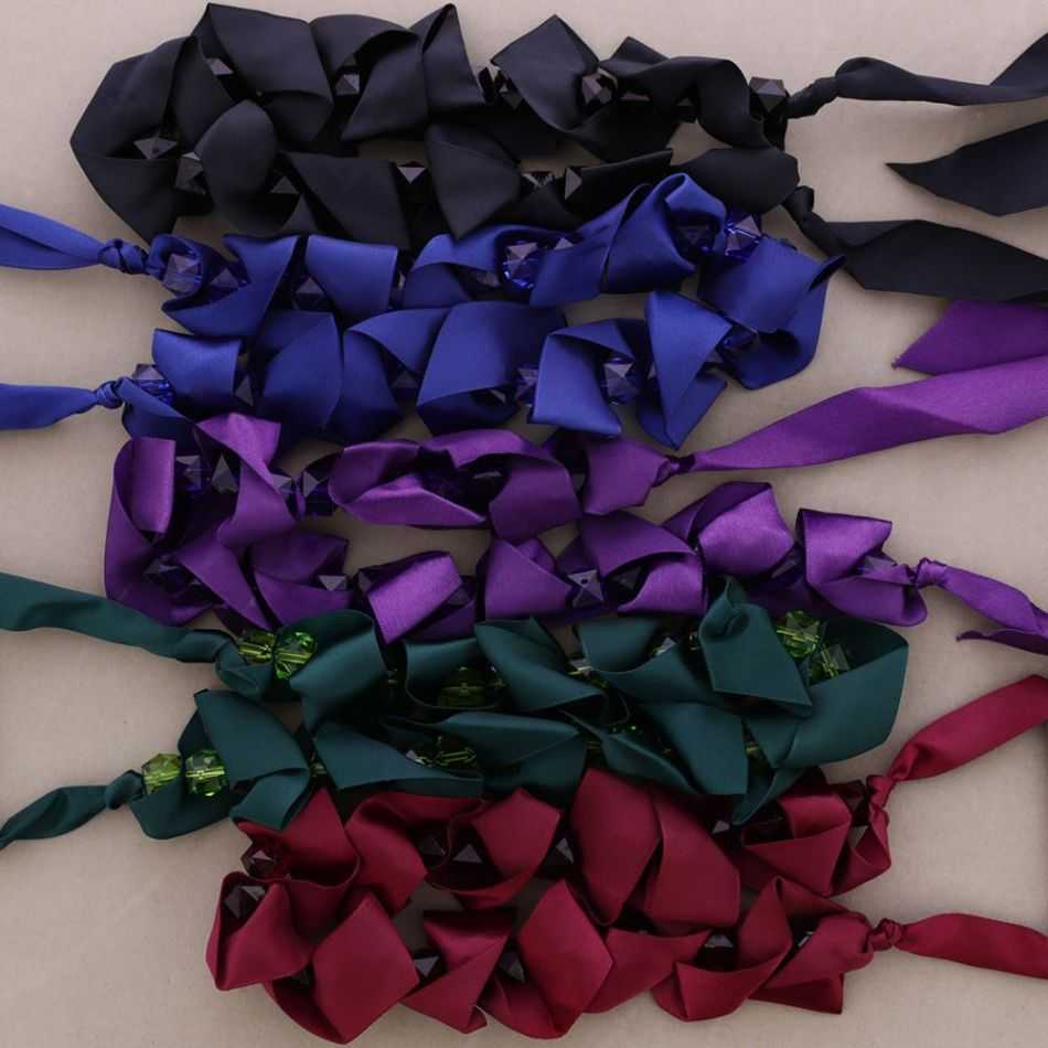 COLLAR CINTA CUENTAS