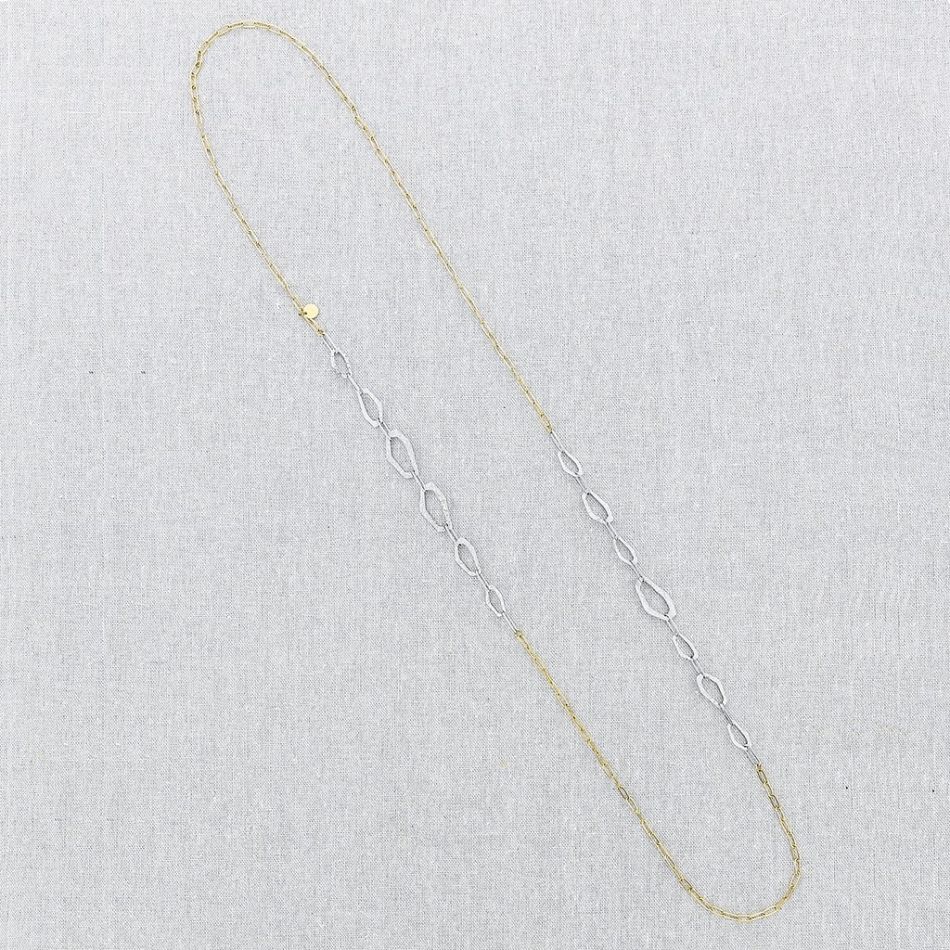 COLLAR ACERO CADENA ESLABONES 100CM