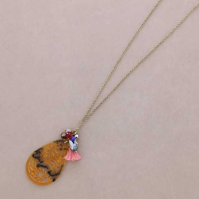 LONG PENDANT NECKLACE FILIGREE
