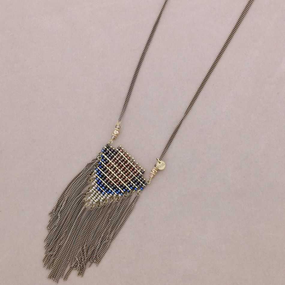LONG PENDANT NECKLACE FRINGE