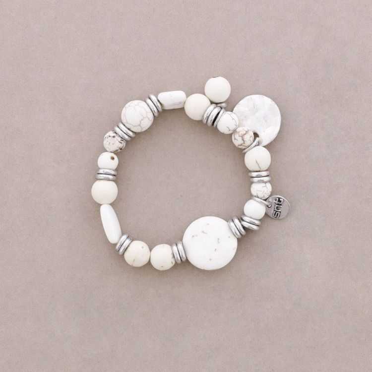 PULSERA CUENTAS METAL PIEDRAS 2