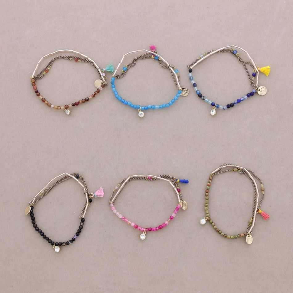 BEADED CHAIN ​​BRACELET