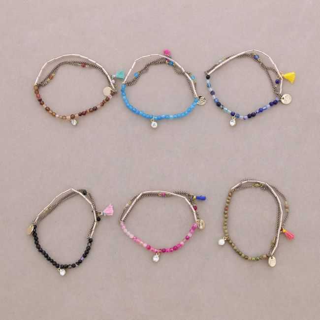 PULSERA CUENTAS CADENAS