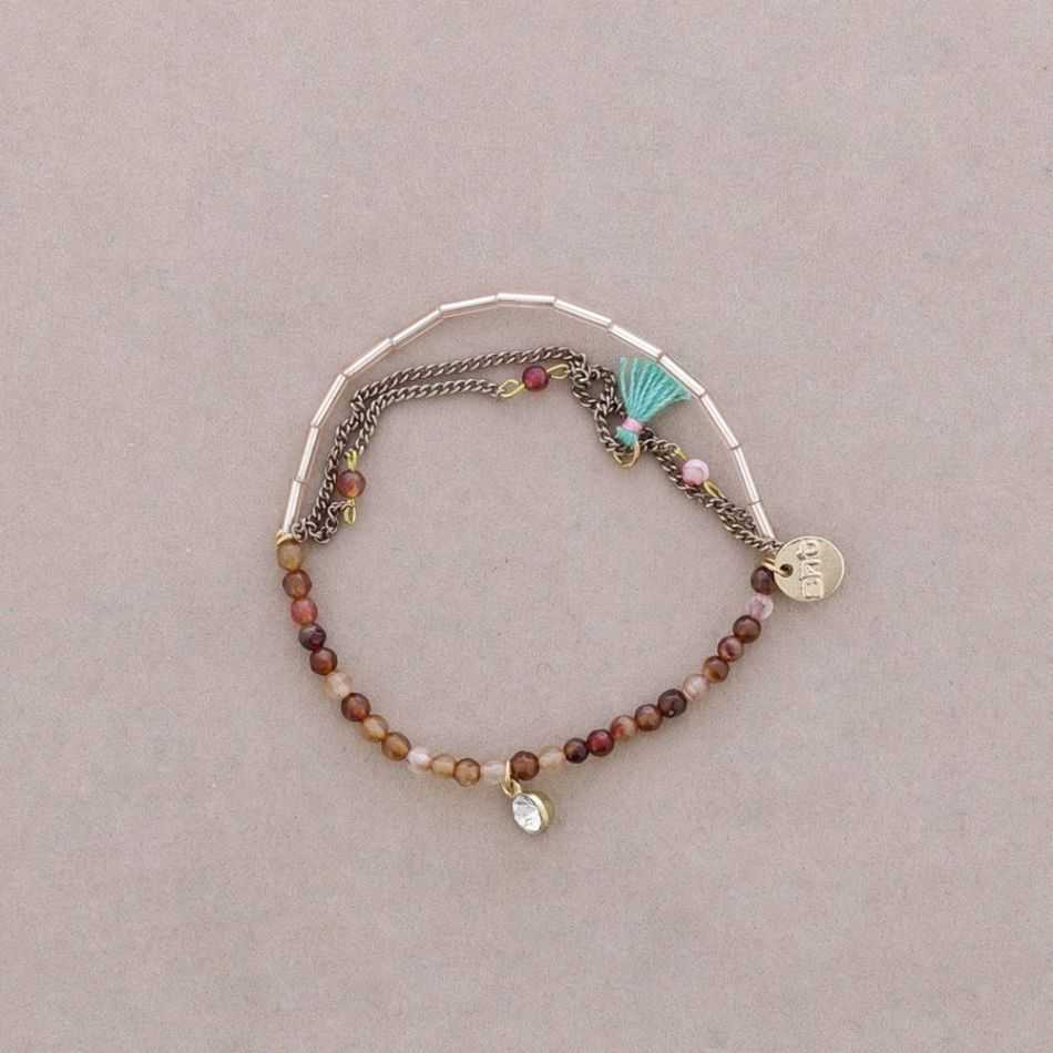 BEADED CHAIN ​​BRACELET