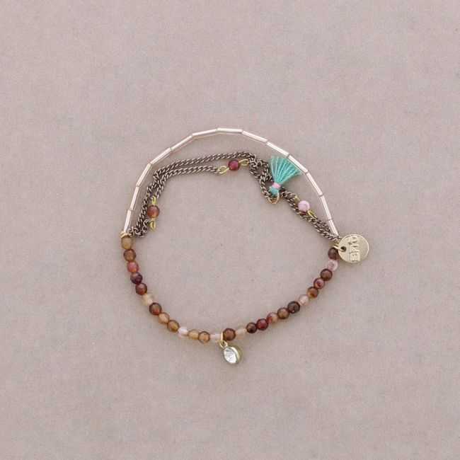 BEADED CHAIN ​​BRACELET