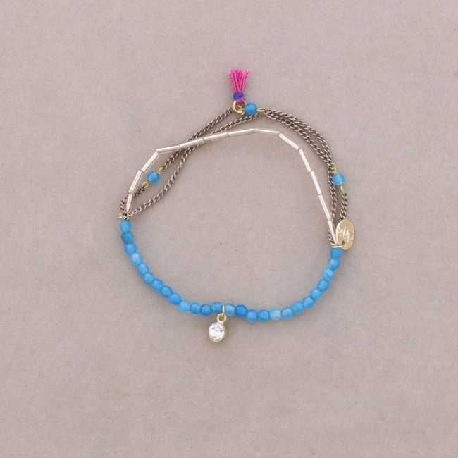 BEADED CHAIN ​​BRACELET