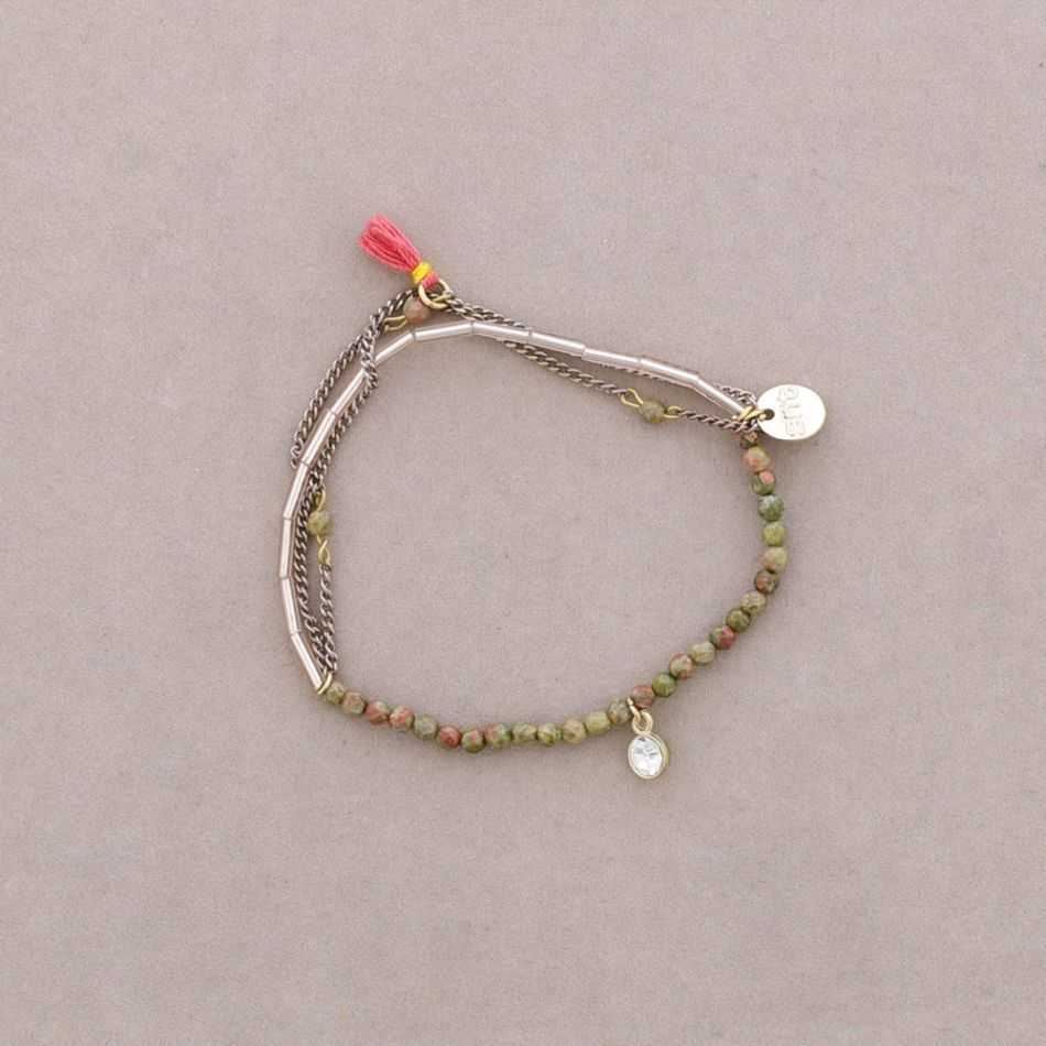 BEADED CHAIN ​​BRACELET