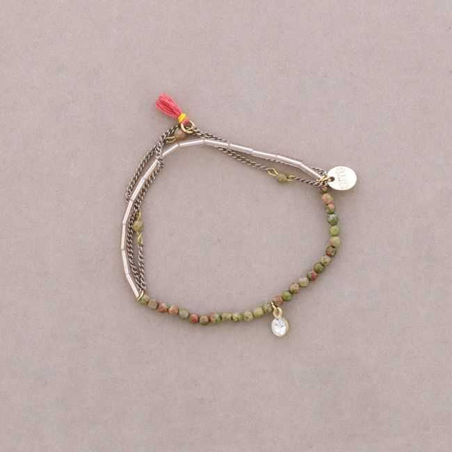 BEADED CHAIN ​​BRACELET