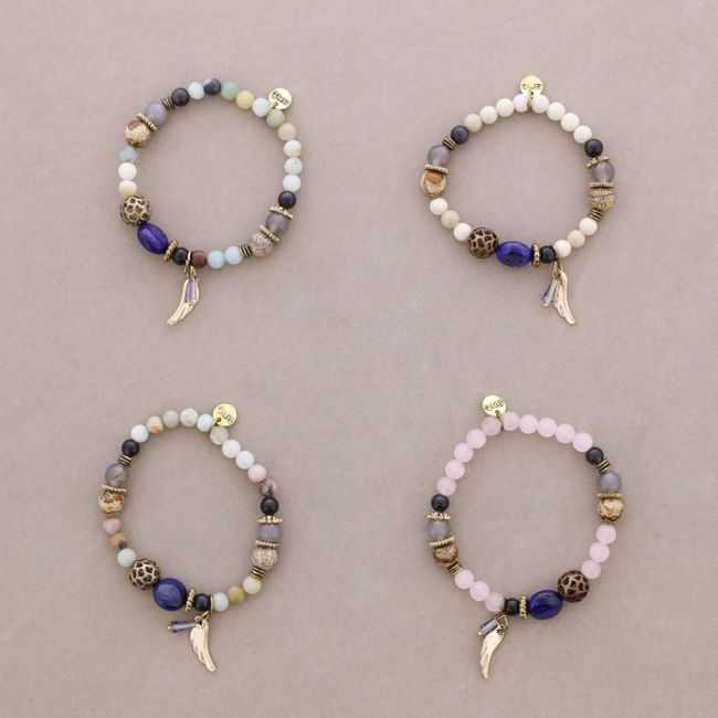 PULSERA CUENTAS PIEDRAS