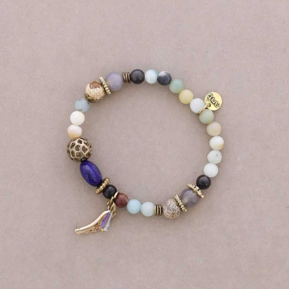 PULSERA CUENTAS PIEDRAS