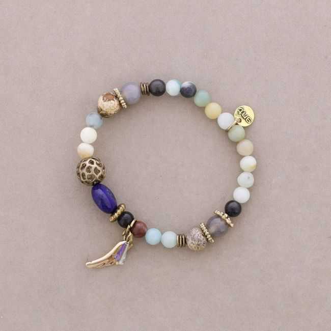 PULSERA CUENTAS PIEDRAS