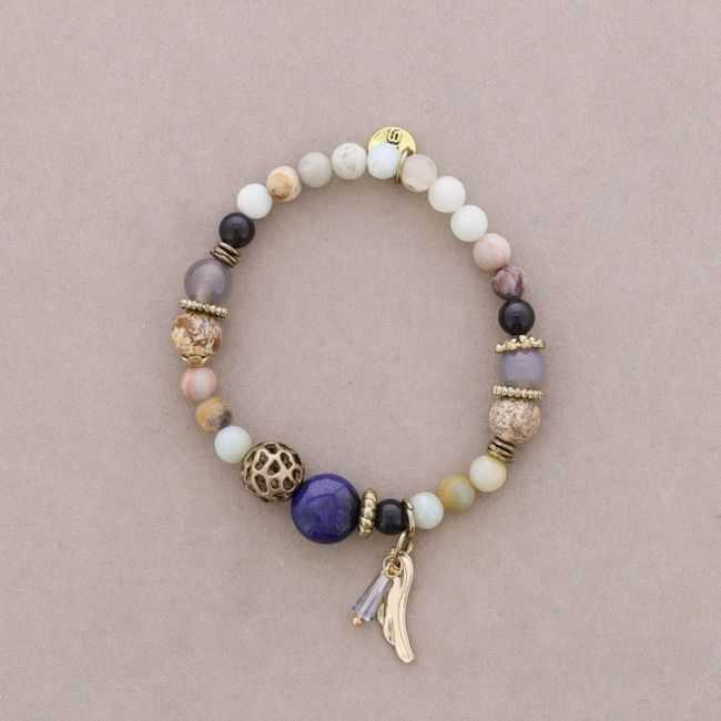 PULSERA CUENTAS PIEDRAS