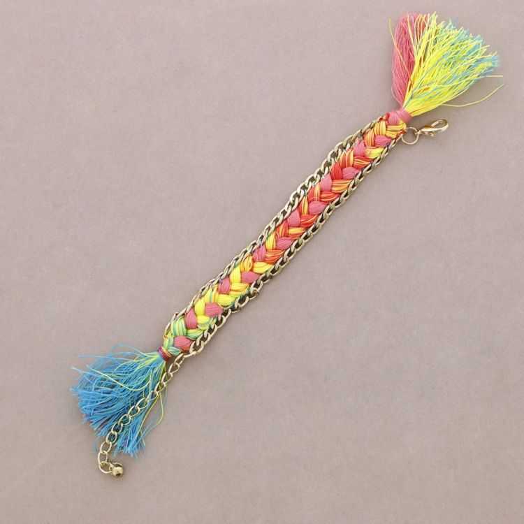 PULSERA CADENA HILO TRENZADO 2