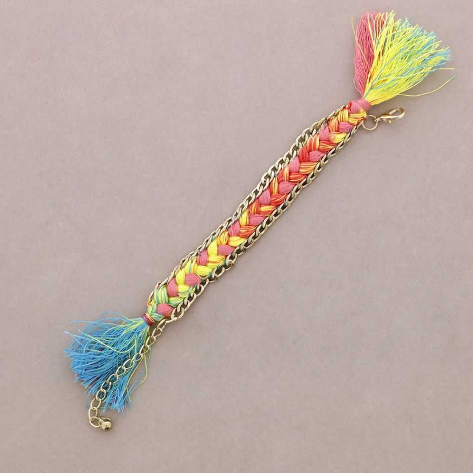 PULSERA CADENA HILO TRENZADO