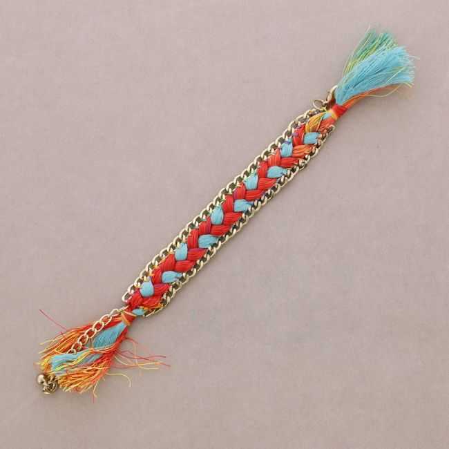 PULSERA CADENA HILO TRENZADO