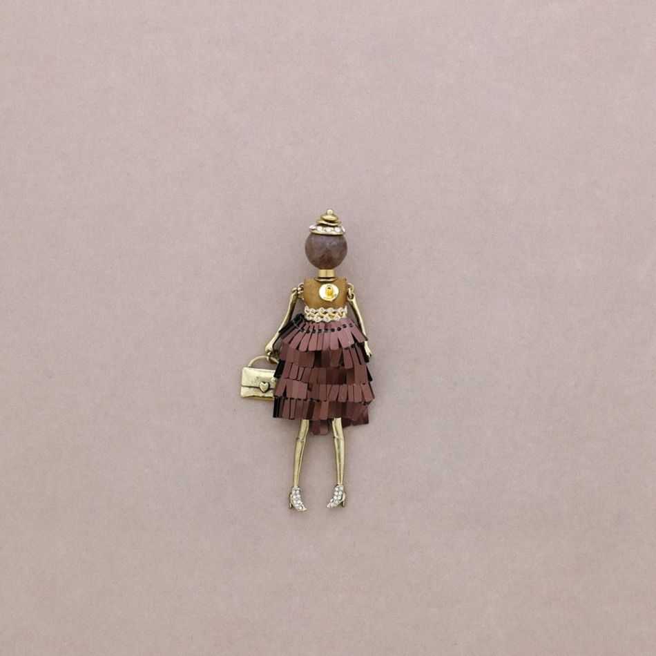 LONG HANGING BROOCH DOLL