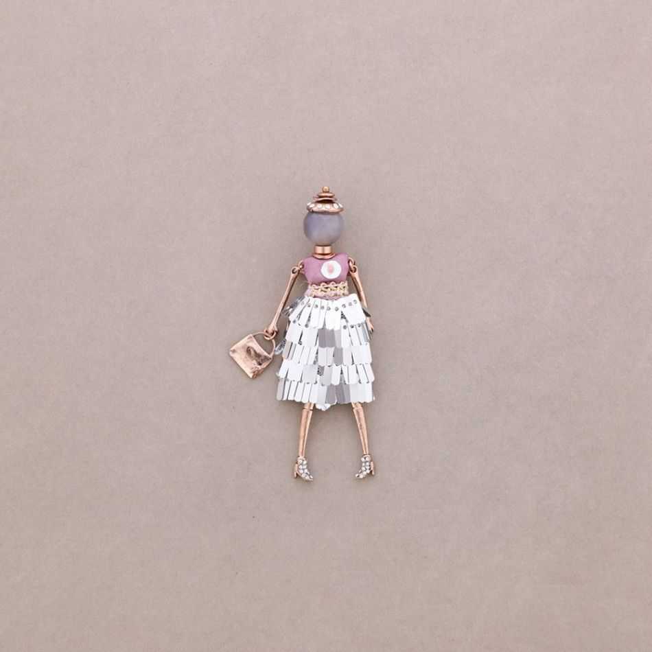 LONG HANGING BROOCH DOLL