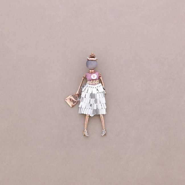 LONG HANGING BROOCH DOLL