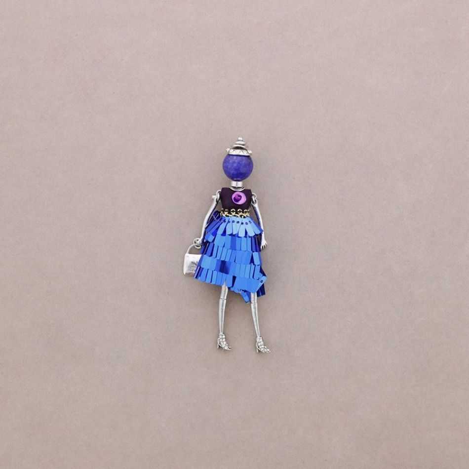 LONG HANGING BROOCH DOLL
