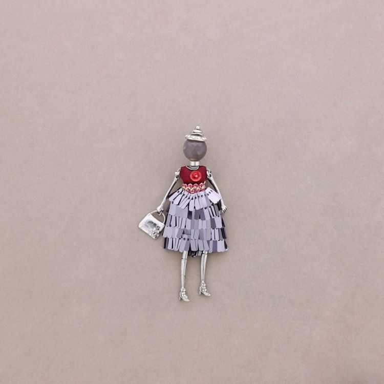 LONG HANGING BROOCH DOLL
